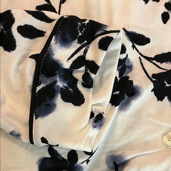 🔥Vera Wang Black & White Floral Pajama Set, Size Large Tall. 3-Piece Set 💃🏻 - Picture 12 of 14